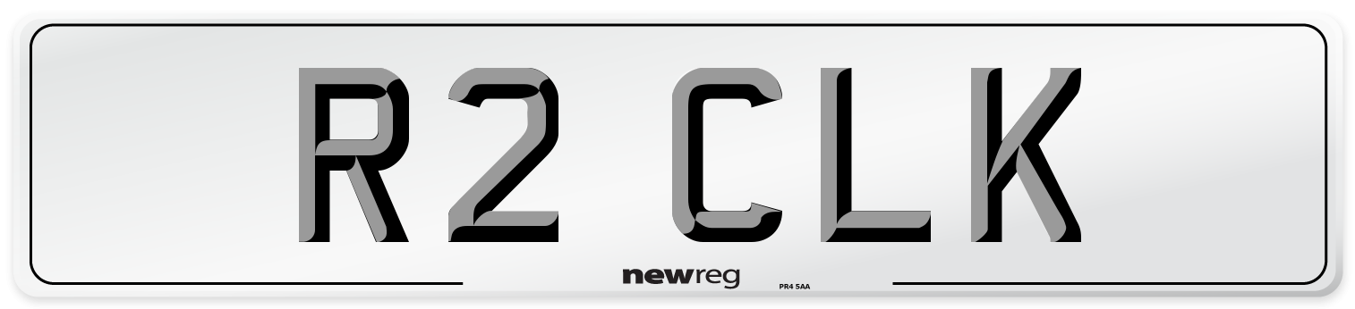 R2 CLK Number Plate from New Reg